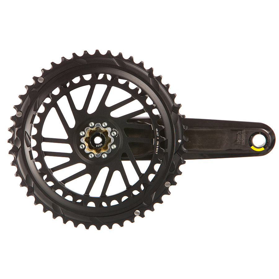 SRAM, Force 2x E1, Crankset, Speed: 12, Spindle: 28.99mm, BCD: Direct Mount SRAM 8 Bolt, 48/35, DUB, 160mm, Black, Road