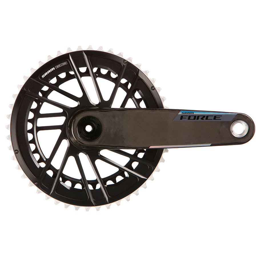 SRAM, Force 2x E1, Crankset, Speed: 12, Spindle: 28.99mm, BCD: Direct Mount SRAM 8 Bolt, 48/35, DUB, 165mm, Black, Road