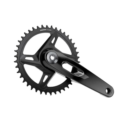 SRAM, Rival 1x XPLR E1, Crankset, Speed: 12/13, Spindle: 28.99mm, BCD: Direct Mount SRAM 8 Bolt, 42, DUB, 170mm, Black, Road