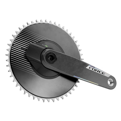 SRAM, Force 1x Aero Powermeter E1, Power Meter Crankset, Speed: 12/13, Spindle: 28.99mm, BCD: Direct Mount SRAM 8 Bolt, 50, DUB, 172.5mm, Black, Road