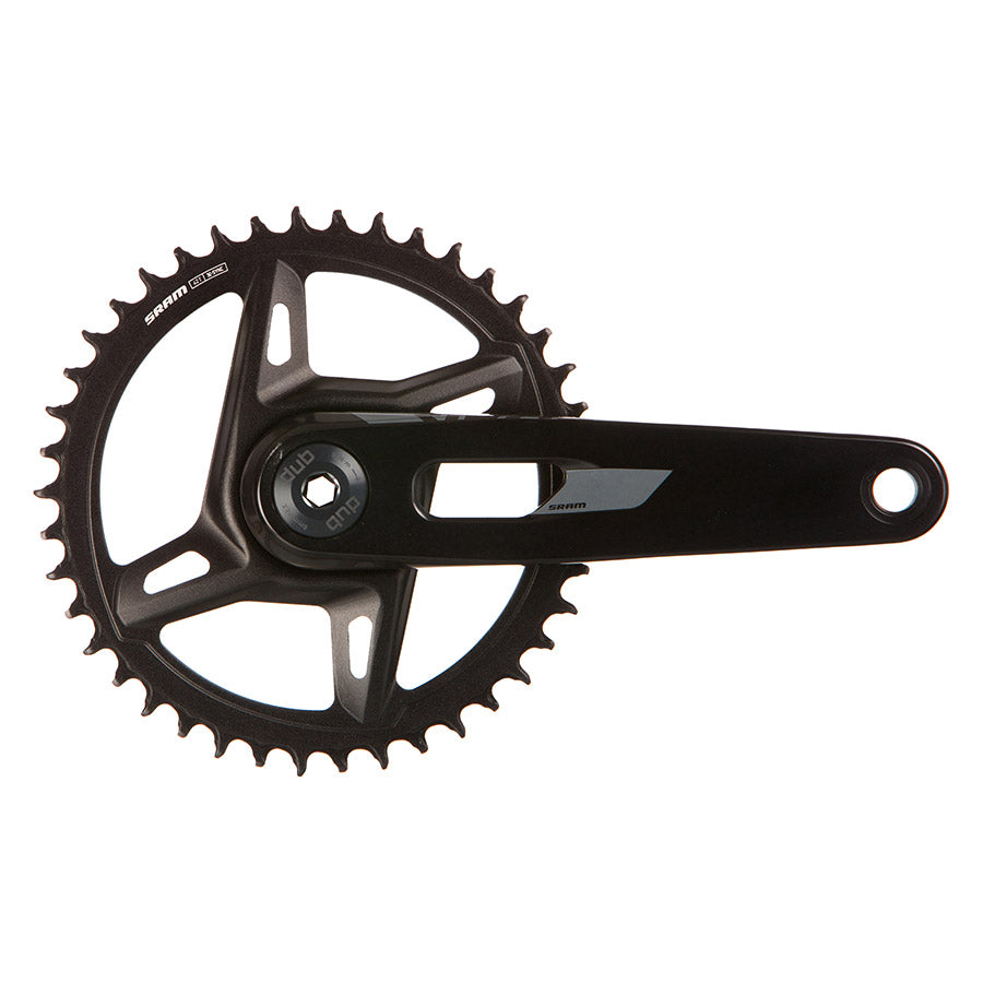SRAM, Rival 1x XPLR Powermeter E1, Power Meter Crankset, Speed: 12/13, Spindle: 28.99mm, BCD: Direct Mount SRAM 8 Bolt, 42, DUB, 170mm, Black, Road