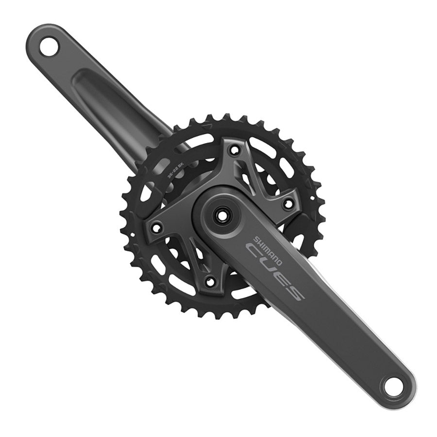 Shimano, CUES FC-U6000-2B, Crankset, Speed: 9/10/11, Spindle: 24mm, BCD: 96, 22/36, Hollowtech II, 175mm, Black, Boost, EFCU60002BEX62