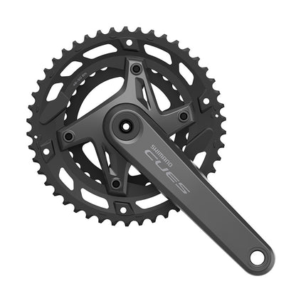 Shimano, CUES FC-U6000-2, Crankset, Speed: 9/10, Spindle: 24mm, BCD: 110, 30/46, Hollowtech II, 175mm, Black, Boost, EFCU60002EX60X