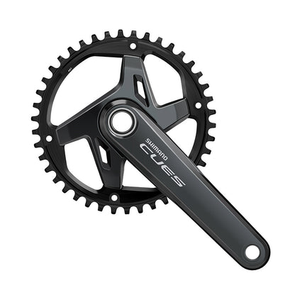 Shimano, CUES FC-U8000-1, Crankset, Speed: 9/10/11, Spindle: 24mm, BCD: 96, 42, Hollowtech II, 175mm, Black, Boost, EFCU80001EXB2X