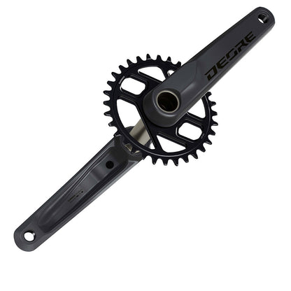 Shimano, Deore FC-M6200-1, Crankset, Speed: 12, Spindle: 24mm, BCD: Direct Mount Shimano, 32, Hollowtech II, 165mm, Black, Boost, EFCM6200AXA2