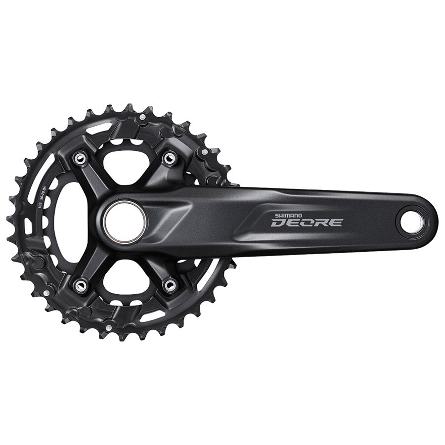 Shimano, FC-M4100-2, Crankset, Speed: 10, Spindle: 24mm, BCD: 64/96, 26/36, Hollowtech II, 175mm, Black, EFCM41002EX66