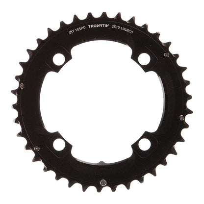 SRAM, 38T, 10 sp, BCD 104mm, 4-Bolt, Outer Chainring, For L-pin GXP, Aluminum, Black, 11.6215.188.440