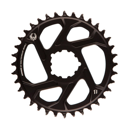 SRAM, X-Sync, 3mm offset, 36T, 12sp., BCD: Direct Mount, Single Chainring, Aluminum, Black