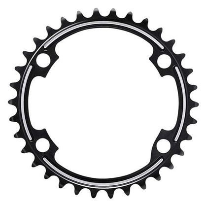 Shimano, Dura Ace FC-R9100, 34T Chainring, MS, 11sp, BCD: 110, Aluminum, Black
