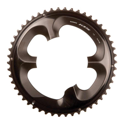 Shimano, 105 FC-R7000, Chainring, Teeth: 50, Speed: 11, BCD: 110, Bolts: 4, Outer, Aluminum, Black, Y1WV98010