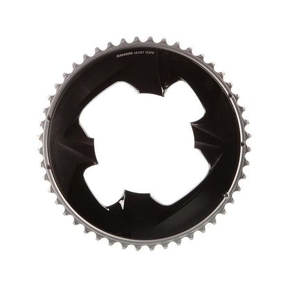SRAM, Force AXS 2x, Chainring, Teeth: 48, Speed: 12, BCD: 107, Bolts: 4, Outer, Aluminum, Grey