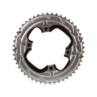 SRAM, Force AXS 2x, Chainring, Teeth: 48, Speed: 12, BCD: 107, Bolts: 4, Outer, Aluminum, Grey