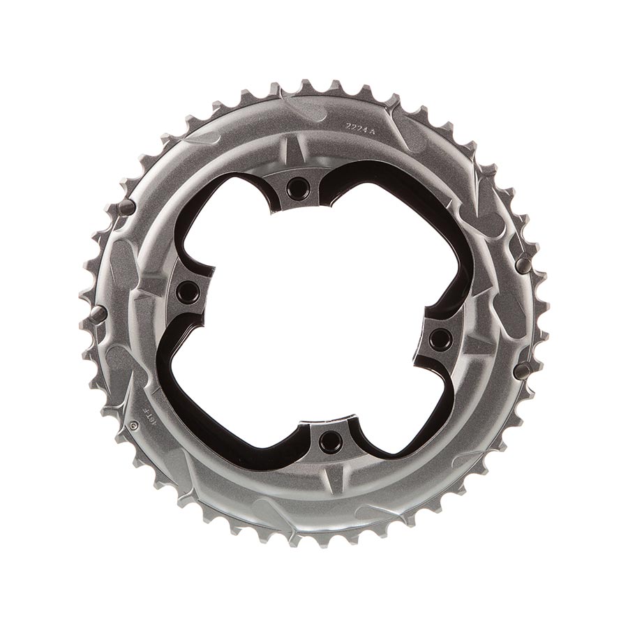 SRAM, Force AXS 2x, Chainring, Teeth: 48, Speed: 12, BCD: 107, Bolts: 4, Outer, Aluminum, Grey
