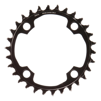 SRAM, X-SYNC 2 94mm Light E-MTB, Chainring, Teeth: 30, Speed: 12, BCD: 94, Bolts: 4, Single, Aluminum, Black