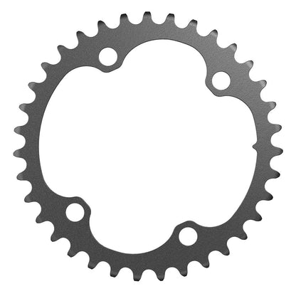 SRAM, Rival D1 2x 107mm, Chainring, Teeth: 35, Speed: 12, BCD: 107mm, Bolts: 4, Aluminum, Black