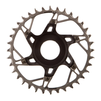 SRAM, XX Eagle T-Type DM E-MTB STEPS, Chainring, Teeth: 36, Speed: 12, BCD: Direct Mount, Aluminum/Steel, Black