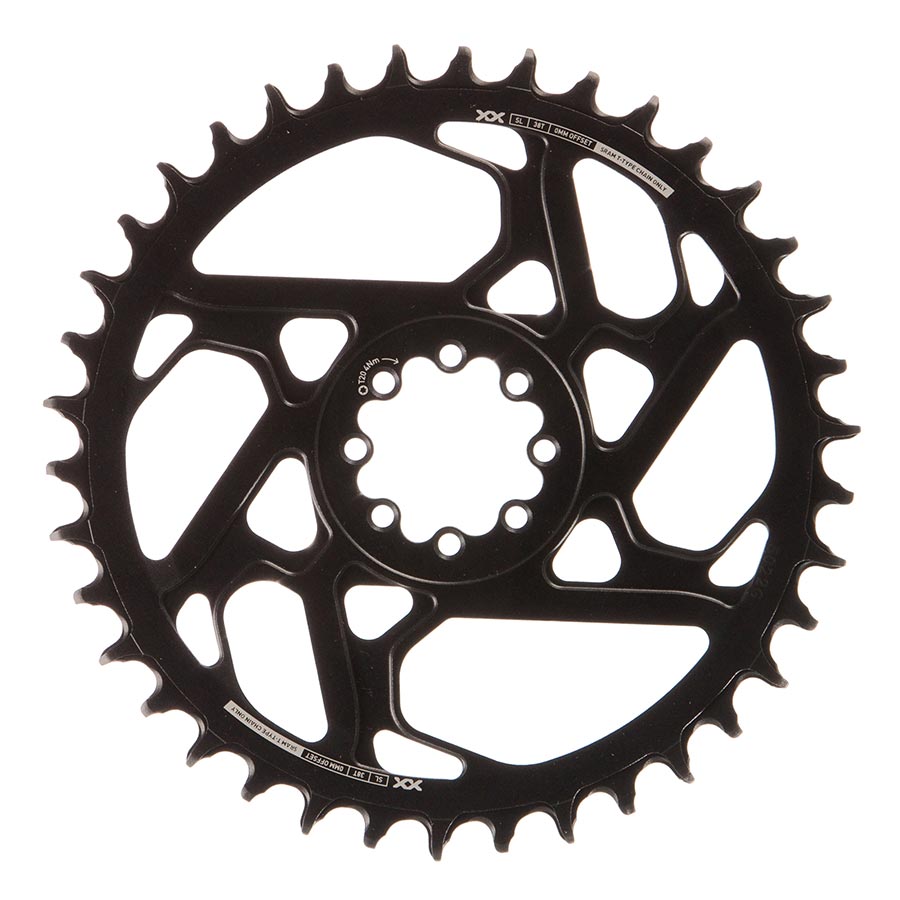 SRAM, Eagle T-Type DM XX SL 0mm Offset, Chainring, Teeth: 38, Speed: 12, BCD: Direct Mount, Aluminum, Black