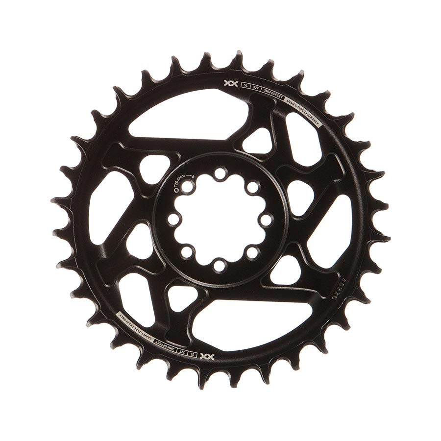 SRAM, Eagle T-Type DM XX SL 3mm Offset, Chainring, Teeth: 32, Speed: 12, BCD: Direct Mount, Aluminum, Black