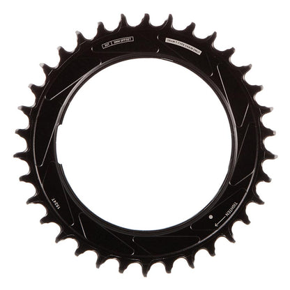 SRAM, Eagle T-Type Thread Mount 3mm Offset, Chainring, Teeth: 34, Speed: 12, BCD: Thread Mount, Aluminum, Black