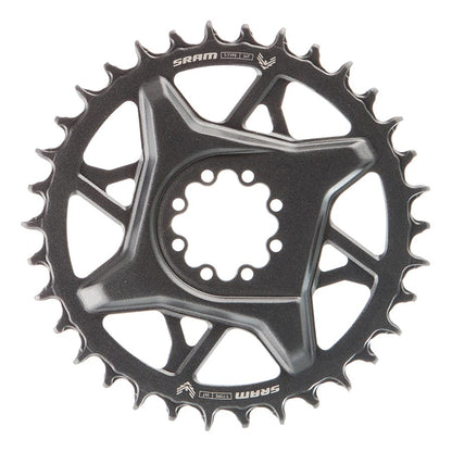 SRAM, GX Eagle T-Type DM, Chainring, Teeth: 34, Speed: 12, BCD: Direct Mount SRAM 8 Bolt, Aluminum, Grey
