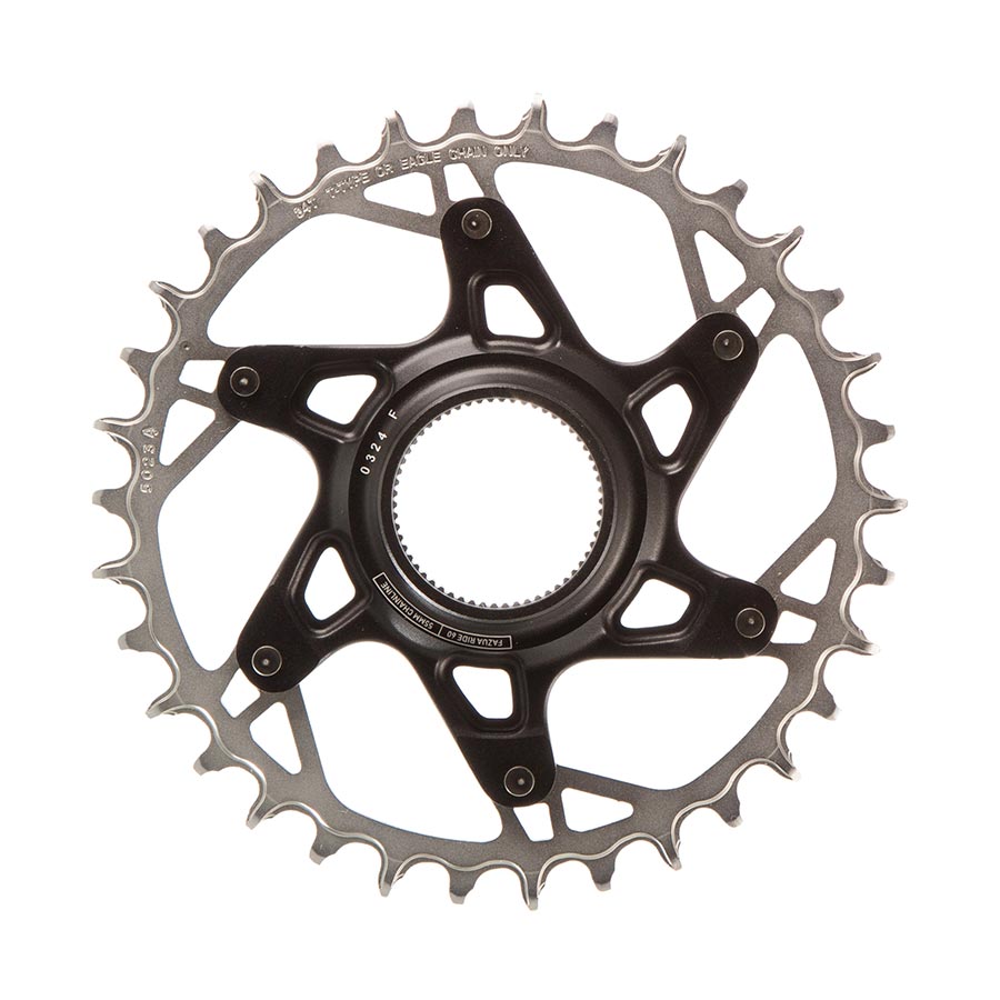 SRAM, XX T-Type Fazua, Chainring, Teeth: 34, Speed: 12, BCD: Direct Mount, Aluminum/Steel, Silver