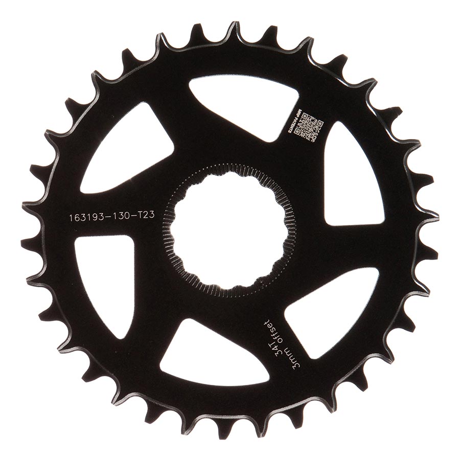 TRP, EVO 12 CR-M9050, Chainring, Teeth: 34, Speed: 12, BCD: Direct Mount, Front, Aluminum, Black