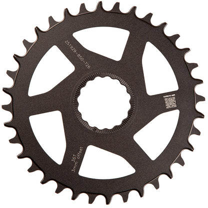 TRP, EVO 12 CR-M9050, Chainring, Teeth: 36, Speed: 12, Single, 7075 Aluminum, Black