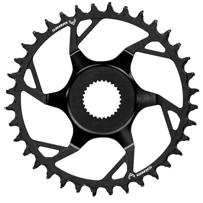 SRAM, Bosch DU38 T-Type, Chainring, Teeth: 38, Speed: 12, BCD: Direct Mount Bosch DU38, Steel, Black