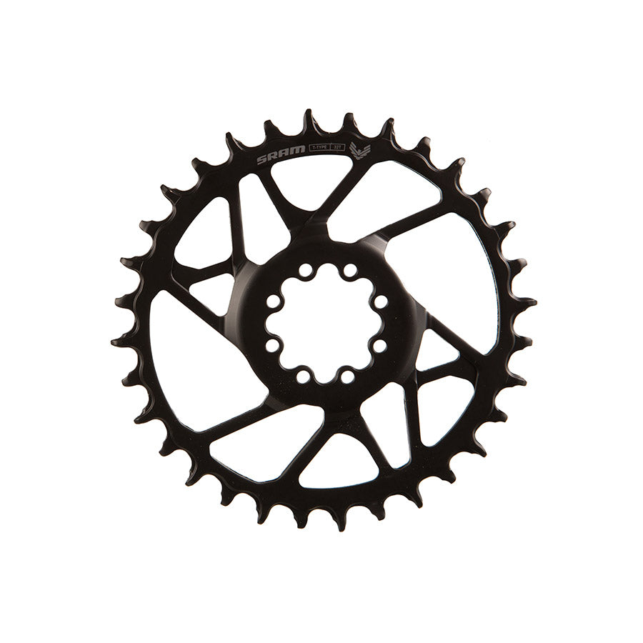 SRAM, S1000 Steel 8 Bolt, Chainring, Teeth: 32, Speed: 12, BCD: Direct Mount, Bolts: 8, Steel, Black