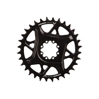 SRAM, S1000 Aluminum 8 Bolt, Chainring, Teeth: 32, Speed: 12, BCD: Direct Mount, Bolts: 8, Aluminum, Black