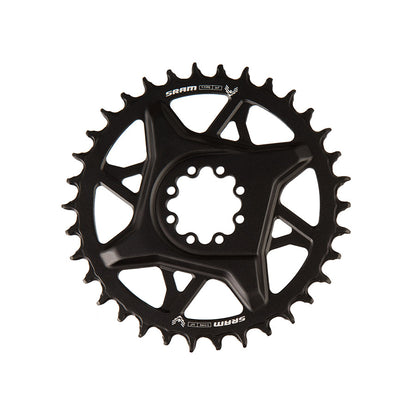 SRAM, S1000 Aluminum 8 Bolt, Chainring, Teeth: 34, Speed: 12, BCD: Direct Mount, Bolts: 8, Aluminum, Black
