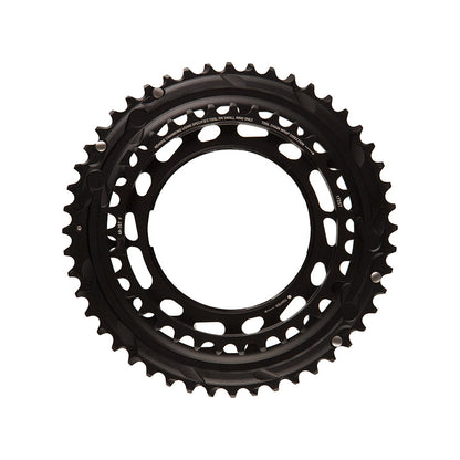 SRAM, Force E1 2x Thread Mount, Chainring, Teeth: 48/35, Speed: 12, BCD: Thread Mount, Black