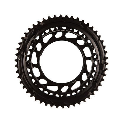 SRAM, Force E1 2x Thread Mount, Chainring, Teeth: 50/37, Speed: 12, BCD: Thread Mount, Black