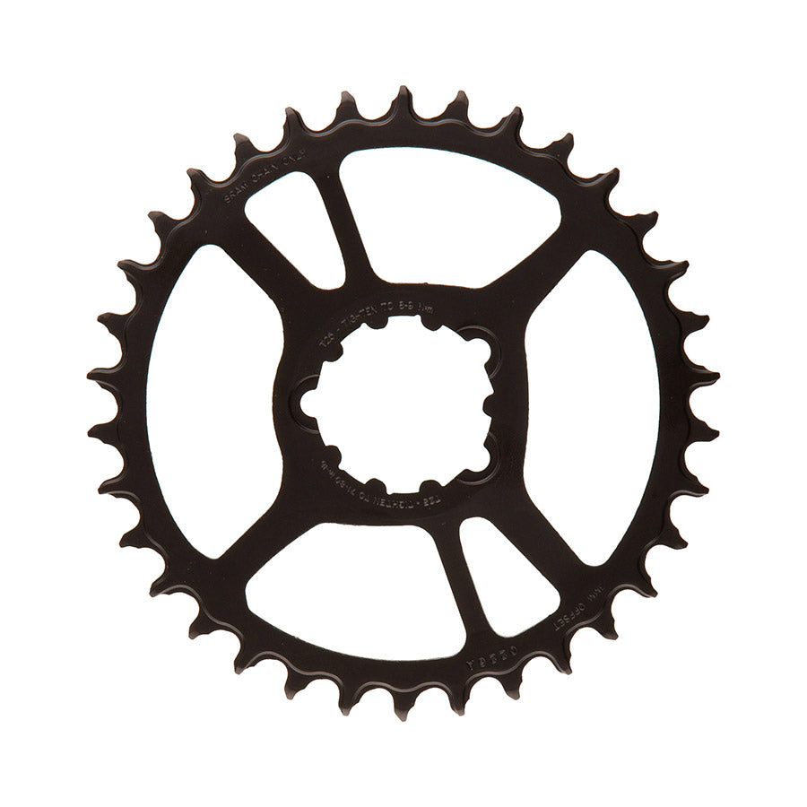 SRAM, X-SYNC Eagle Steel 3mm F1, Chainring, Teeth: 34, Speed: 12, BCD: Direct Mount SRAM 3 Bolt, Bolts: 3, Steel, Black