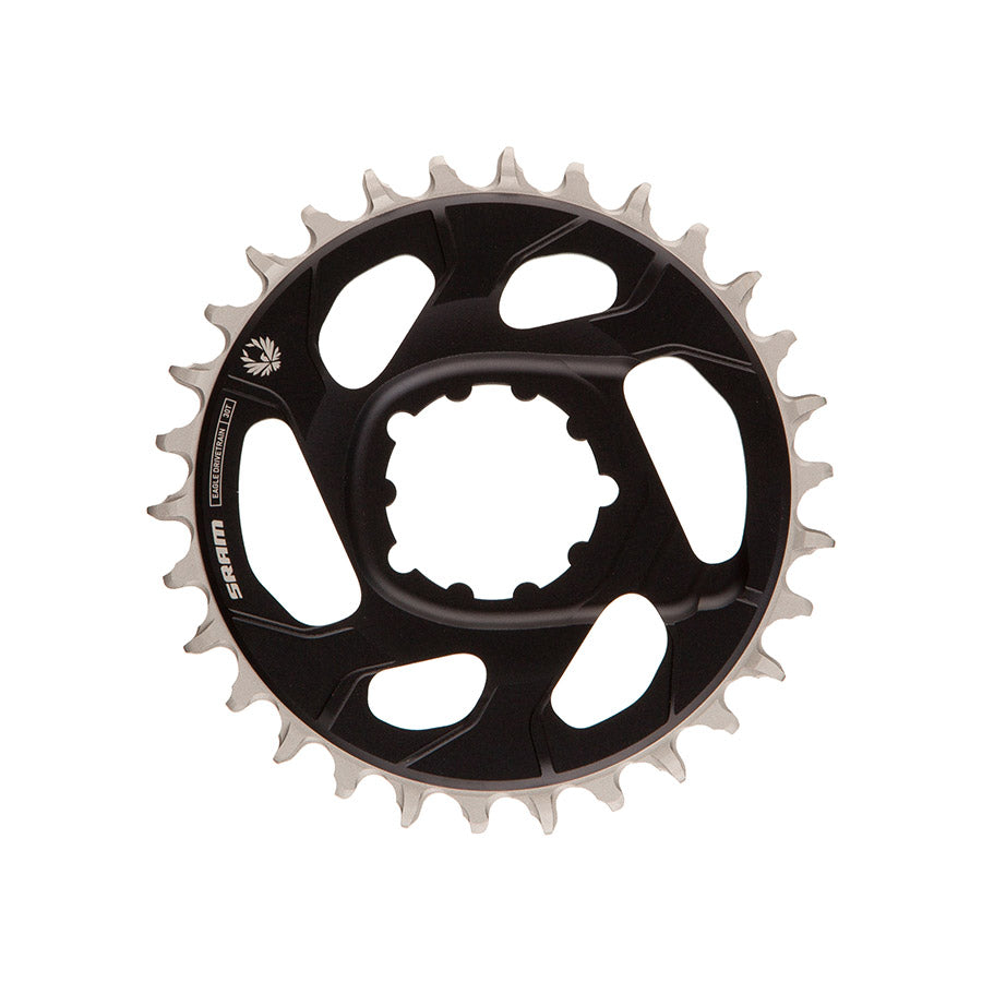SRAM, X-SYNC Eagle Aluminum -4mm F1, Chainring, Teeth: 30, Speed: 12, BCD: Direct Mount SRAM 3 Bolt, Bolts: 3, Aluminum, Black