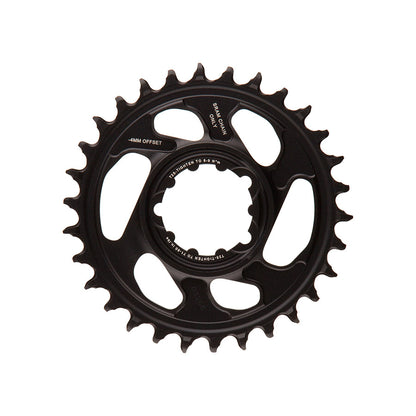 SRAM, X-SYNC Eagle Aluminum -4mm F1, Chainring, Teeth: 30, Speed: 12, BCD: Direct Mount SRAM 3 Bolt, Bolts: 3, Aluminum, Black