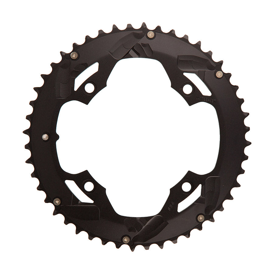 FSA, Omega/Vero Pro Road, Chainring, Teeth: 48, Speed: 10/11, BCD: 120, Bolts: 4, Outer, Aluminum, Black