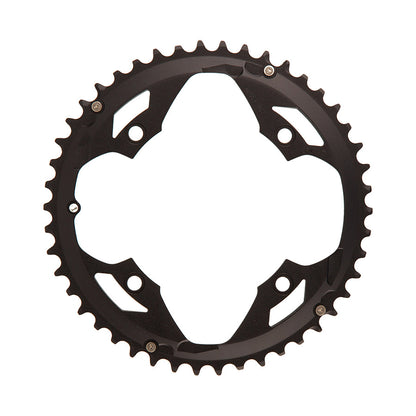 FSA, Omega/Vero Pro Road, Chainring, Teeth: 46, Speed: 10/11, BCD: 120, Bolts: 4, Outer, Aluminum, Black