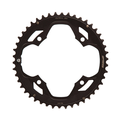 FSA, Omega/Vero Pro Road, Chainring, Teeth: 46, Speed: 10/11, BCD: 120, Bolts: 4, Outer, Aluminum, Black
