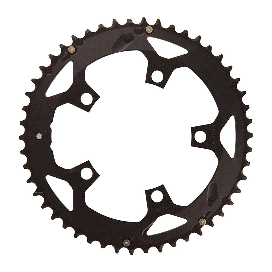 FSA, Gossamer/Omega Pro Road, Chainring, Teeth: 50, Speed: 10/11, BCD: 110, Bolts: 5, Outer, Aluminum, Black