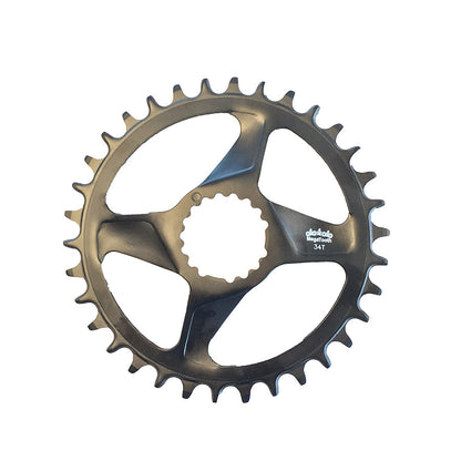 FSA, Comet DM Megatooth, Chainring, Teeth: 34, Speed: 12, BCD: Direct Mount, Single, Stainless Steel, Silver
