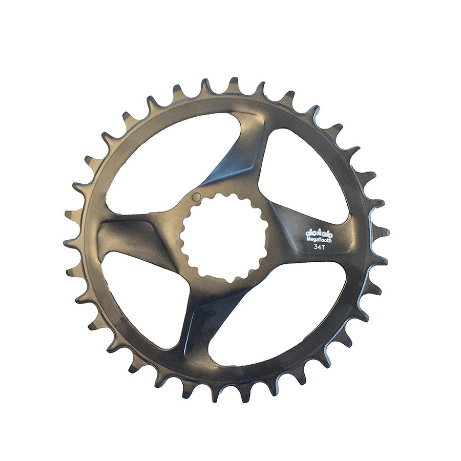 FSA, Comet DM Megatooth, Chainring, Teeth: 34, Speed: 12, BCD: Direct Mount, Single, Stainless Steel, Silver