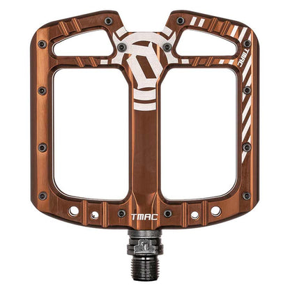 Deity, TMAC, Platform Pedals, Body: Aluminum, Spindle: Cr-Mo, 9/16'', Bronze, Pair