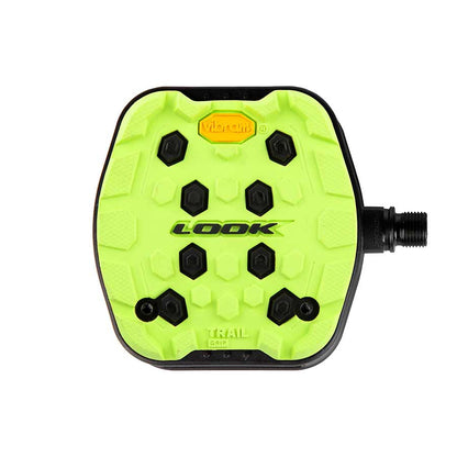 Look, Trail Grip, Platform Pedals, Body: Composite, 9/16'', Lime, Pair