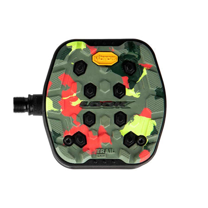 Look, Trail Grip, Platform Pedals, Body: Composite, 9/16'', Camo, Pair