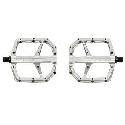 Look, Trail Roc Plus, Platform Pedals, Body: Aluminum, 9/16'', Silver, Pair