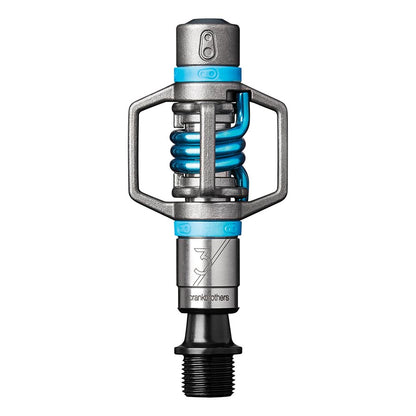 crankbrothers, EGGBEATER 3, Pedals, Body: Stainless steel, Spindle: Cr-Mo, 9/16'', Electric Blue Spring, Pair
