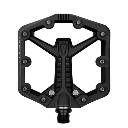crankbrothers, STAMP 1, Platform Pedals, Body: Composite, Spindle: Cr-Mo, 9/16'', Black, Pair, Small