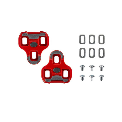 Look, Keo Grip, Cleats, Compatibility: Keo Grip, Float: 9°, Red, Pair