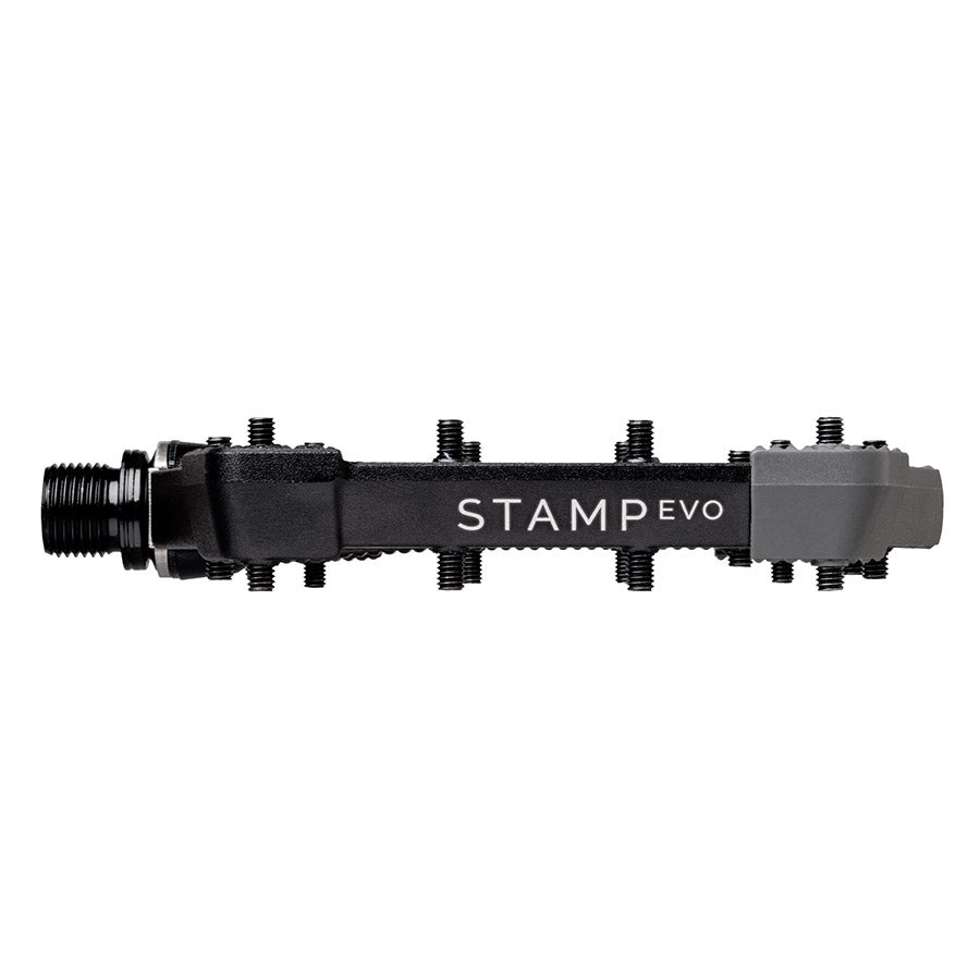 Crankbrothers, STAMP EVO Large, Platform Pedals, Body: Aluminum/Composite, Spindle: Cr-Mo, 9/16'', Black